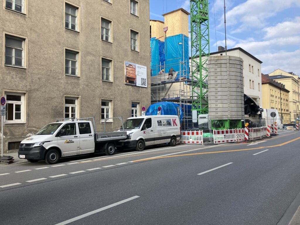 Ingeborg Pohl Kinderoase an der TUM: Start der Auskragung auf der Nordseite