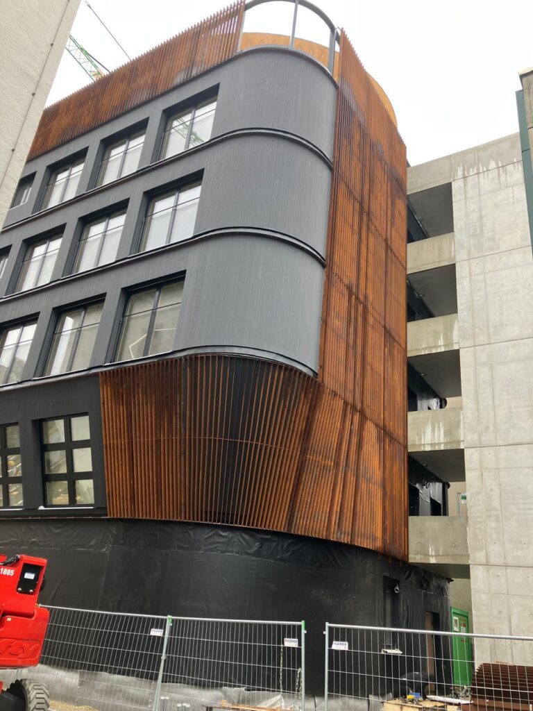 Ingeborg Pohl Kinderoase an der TUM: Cortenstahl-Fassade