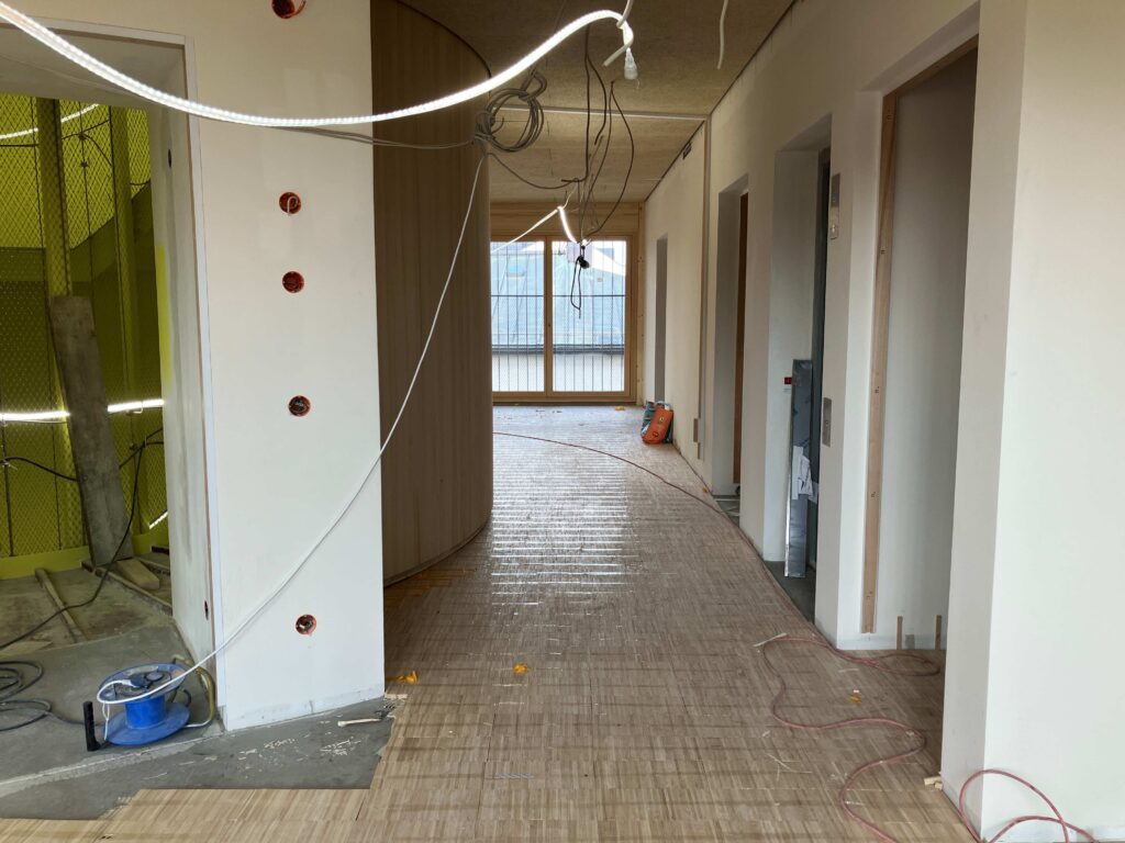 Ingeborg Pohl Kinderoase an der TUM: Parkett im 4. OG