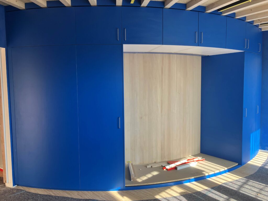 Ingeborg Pohl Kinderoase an der TUM: Möbelaufbau im Ruheraum